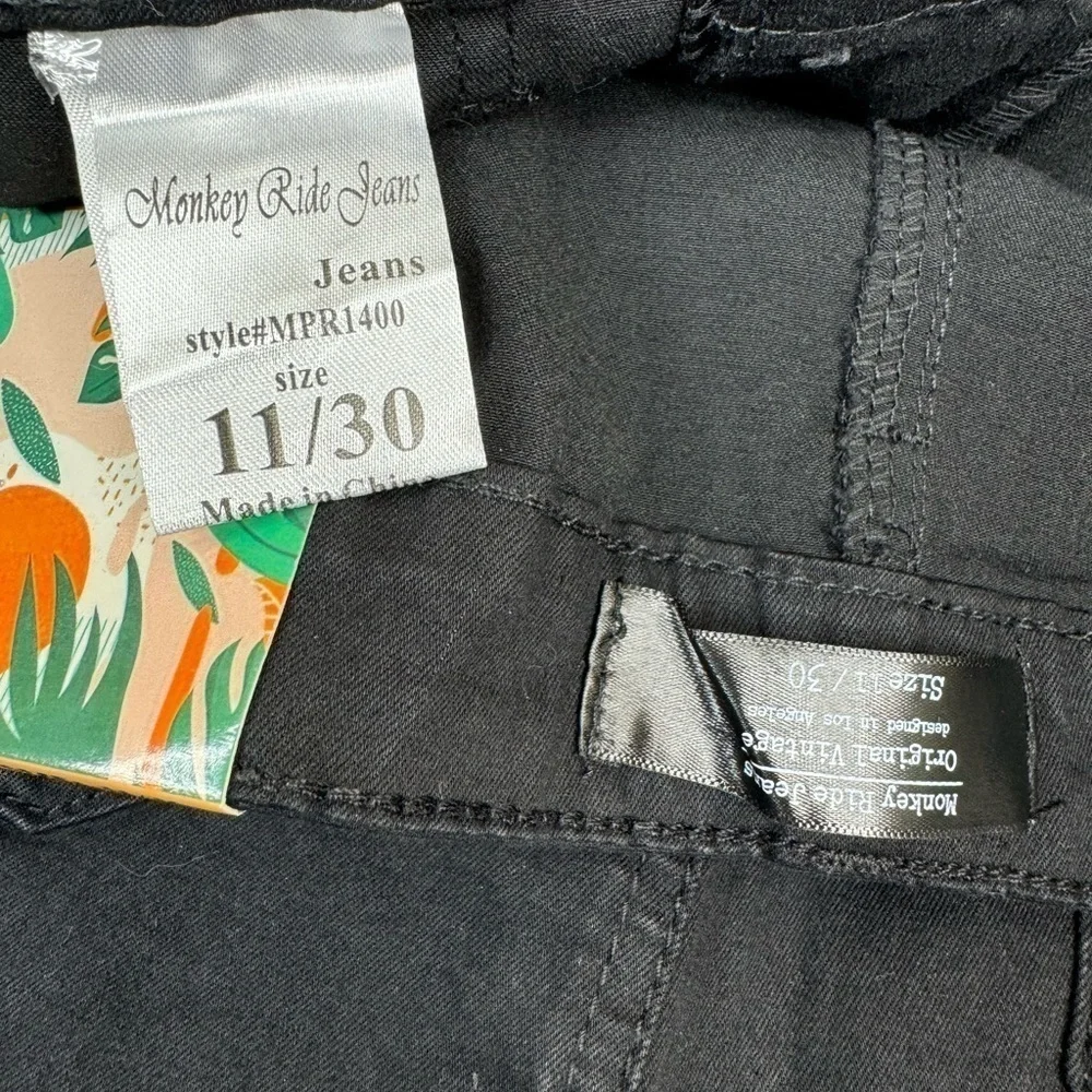 NWT Monkey Ride High Rise Trouser Flare Stretch Jeans Size 11/30